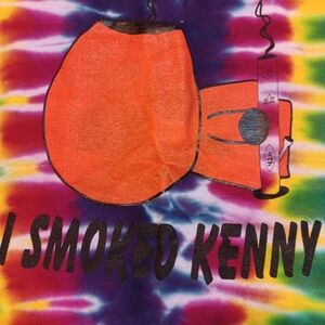 Tie-Dye Southpark,"I Smoked KENNY" Graphic Tee T-SHIRT with Orange Print